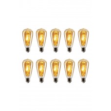 10 ADET 4 WATT DİMMERLENEBİLİR ST64 LED RUSTİK AMPUL
